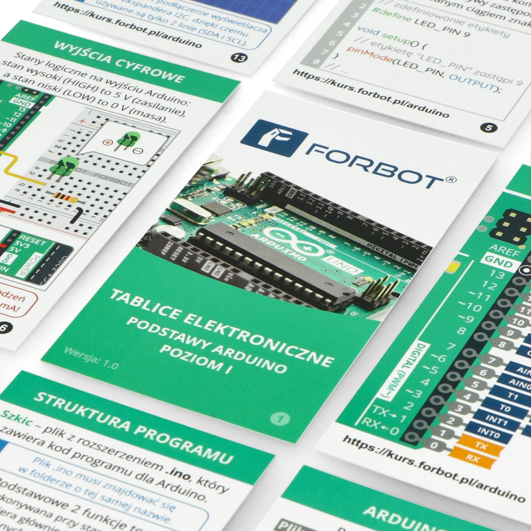 FORBOT - tablice elektroniczne - do kursu Arduino poziom I
